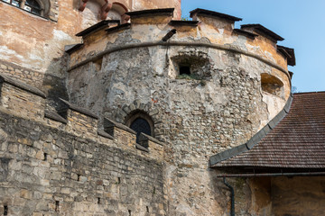 Big nowe of the Oravsky Hard Castle in Slovakia