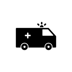 ambulance service icon template illustration vector