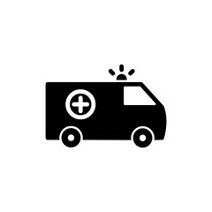 ambulance service icon template illustration vector