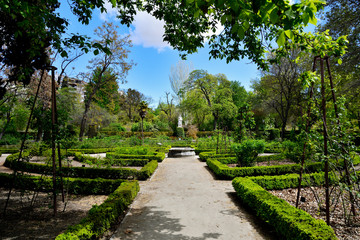 The Royal Botanical Gardens in Madrid, Spain, Europe