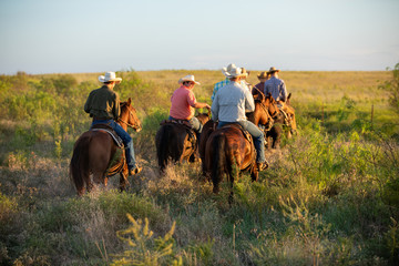 Group Of Cowboys