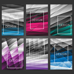 Creative covers design. Abstract modern backgrounds. Colorful gradients. Layout for banners, posters, flyers, invitations and gift cards.