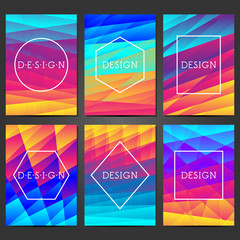 Creative covers design. Abstract modern backgrounds. Colorful gradients. Layout for banners, posters, flyers, invitations and gift cards.