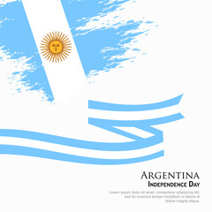 Argentina flag vector. can be used for Independence Day celebrations or other events