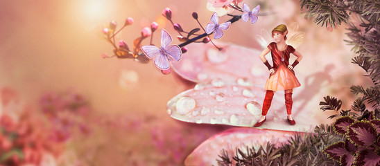  Fantasy and fairy tale background for children, 3d, CG