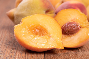 fresh and delicious peaches
