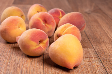 fresh and delicious peaches