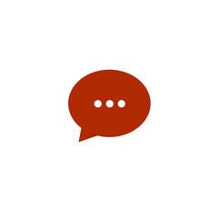 speech bubble on white background