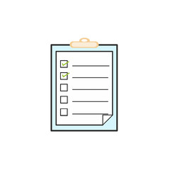 blank clipboard with checklist