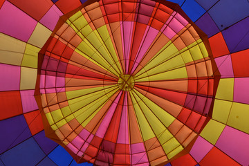 Obraz premium Graphic Design of the inside of a hot air balloon