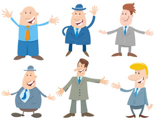 businessmen or men cartoon characters set