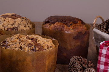 Christmas decoration panettone