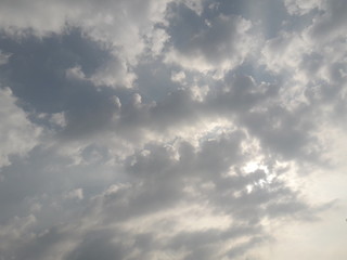 Obraz premium blue sky with white clouds