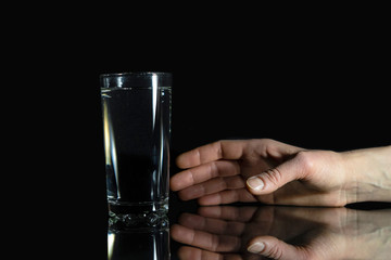 Water Glass. Health And Diet Concept