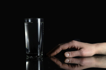 Water Glass. Health And Diet Concept