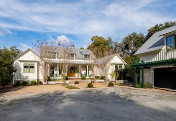 Beautiful large new expensive home with two stories and separate garage.