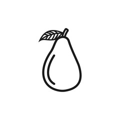 Avocado icon vector symbol logo illustration EPS 10