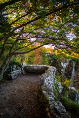Autumn landscape in Plitvice Jezera, Croatia