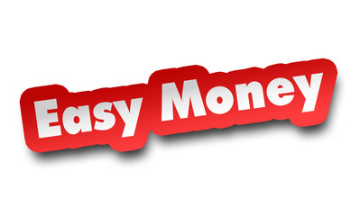 easy money concept 3d illustration isolated
