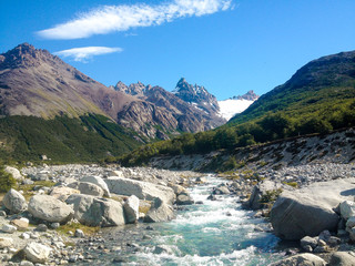 river between mountains Patagonia Argentina South America