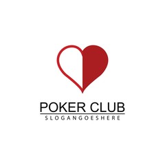 Poker Club Logo Design for Casino Business, Gamble, Card Game, Speculate, etc