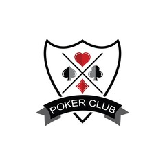 Poker Club Logo Design for Casino Business, Gamble, Card Game, Speculate, etc