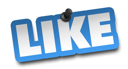 like concept 3d illustration isolated