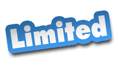 limited concept 3d illustration isolated