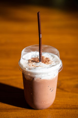 iced chocolate fresh for drink