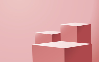 geometric shape podium for product 