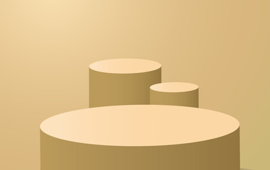 geometric shape podium for product 