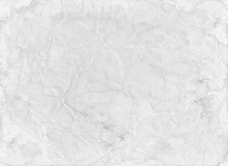old white paper background with wrinkled creased distressed texture in old worn paper template that is blank