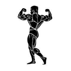 bodybuilding, vector icon