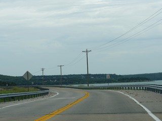 Fototapeta premium Road by Tenkiller Lake, Oklahoma