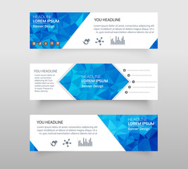 Vector abstract geometric design banner web template. web banner modern low polygon set background design, Geometric background. eps10 vector illustration.