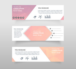 Vector abstract geometric design banner web template. web banner modern low polygon set background design, Geometric background. eps10 vector illustration.
