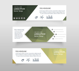Vector abstract geometric design banner web template. web banner modern low polygon set background design, Geometric background. eps10 vector illustration.