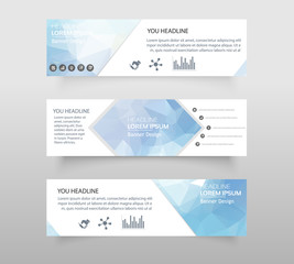 Vector abstract geometric design banner web template. web banner modern low polygon set background design, Geometric background. eps10 vector illustration.