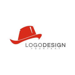 Cowboy hat Logo design with white background. Can be used for farm logo, livestock logo, shop logo, accessory logo, neon box, id card,