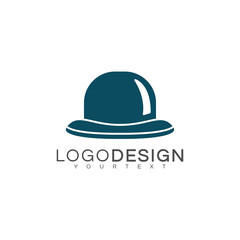 hat Logo design with white background. Can be used for cafe logo, restaurant logo, clothing logo, neon box, id card,
