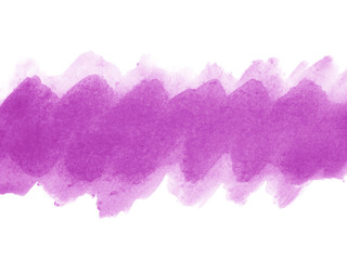 Purple abstract watercolor background. Purple watercolor scribble texture. Abstract watercolor on white background. It is a hand drawn.