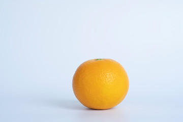 Fresh orange isolated on white background