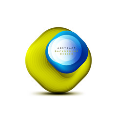 Square geometric banners with 3d smooth blend effect. Digital technology trendy icon design. Vector Illustration For Wallpaper, Banner, Background, Card, Book Illustration, landing page