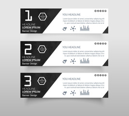 Set of infographic banner with polygonal, Geometric, Triangle pattern shape. web banner modern low polygon set background design, Geometric background. eps10 vector illustration.