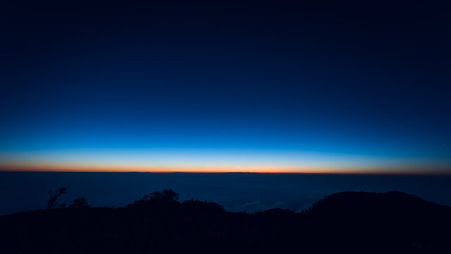 Sunrise landscape over mountain at Doiluang chiangdao, Chaingmai Thailand
