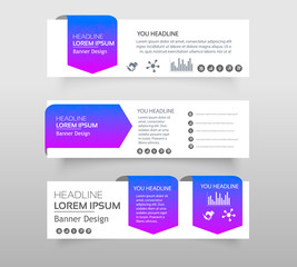 Abstract of Infographic web banner modern low polygon set background design, Geometric background. eps10 vector illustration.