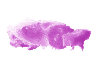 Purple abstract watercolor background. Purple watercolor scribble texture. Abstract watercolor on white background. It is a hand drawn.