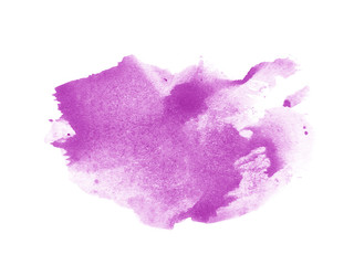 Purple abstract watercolor background. Purple watercolor scribble texture. Abstract watercolor on white background. It is a hand drawn.