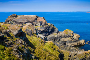 Abandoned old fort on the Crozon Peninsula. Finister. Brittany. France