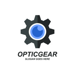 Optic and Gear Logo Design